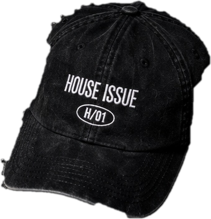 H/01 Cap, Washed black